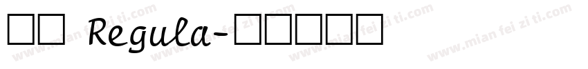 宋体 Regula字体转换